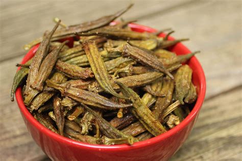 how to dry okra